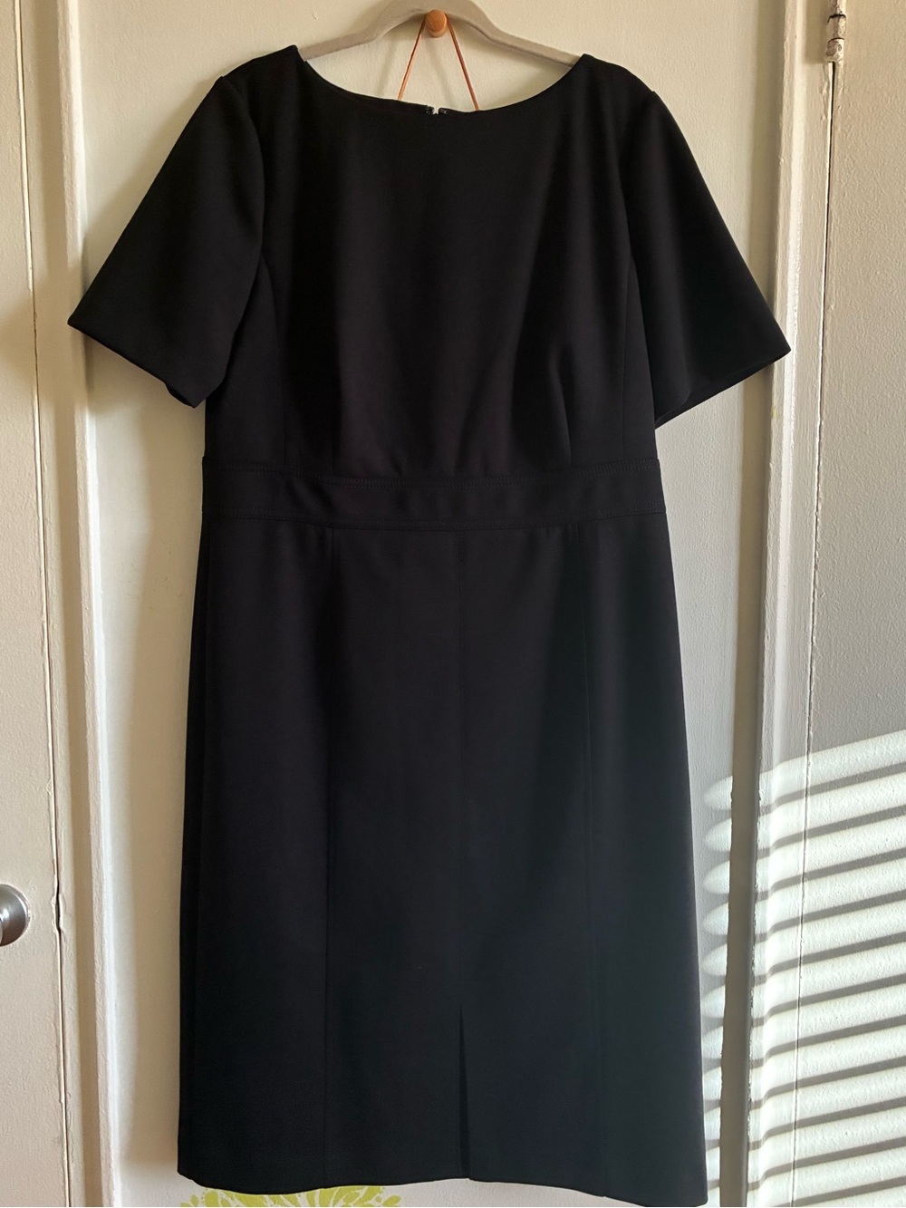 Ann Taylor Black Midi Sheath Dress